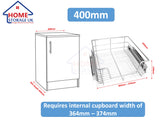 Pull Out Wire Baskets | 400mm