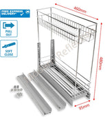 FRONT PULL OUT CARGO DRAWER | 150mm | 200mm | 300mm | 400mm - Modern Reflection