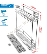 SIDE PULL OUT WIRE BASKETS | 150mm | 200mm - Modern Reflection