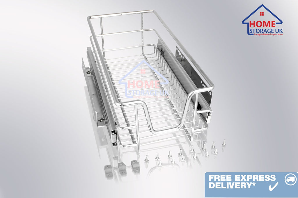 Pull Out Wire Baskets 300mm Home Storage UK